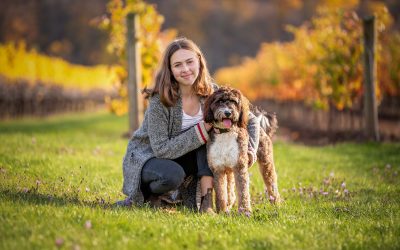 What to Wear for a Fall Dog Photo Session in Niagara